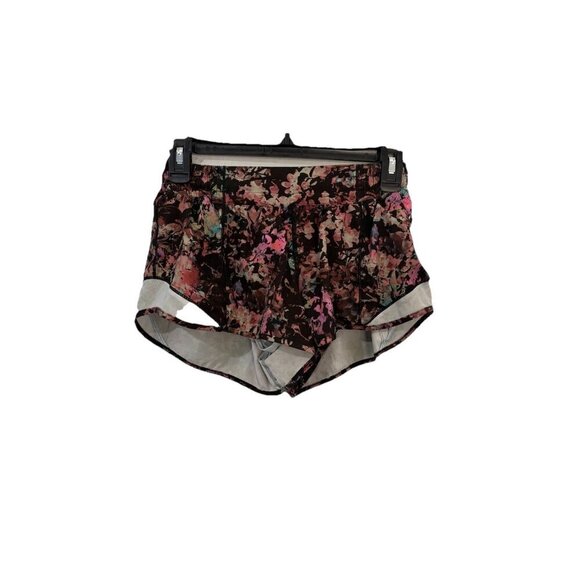 Lululemon Hotty Hot Shorts Women 6 Multicolor Pull On Drawstring Fast Dry - Picture 1 of 13